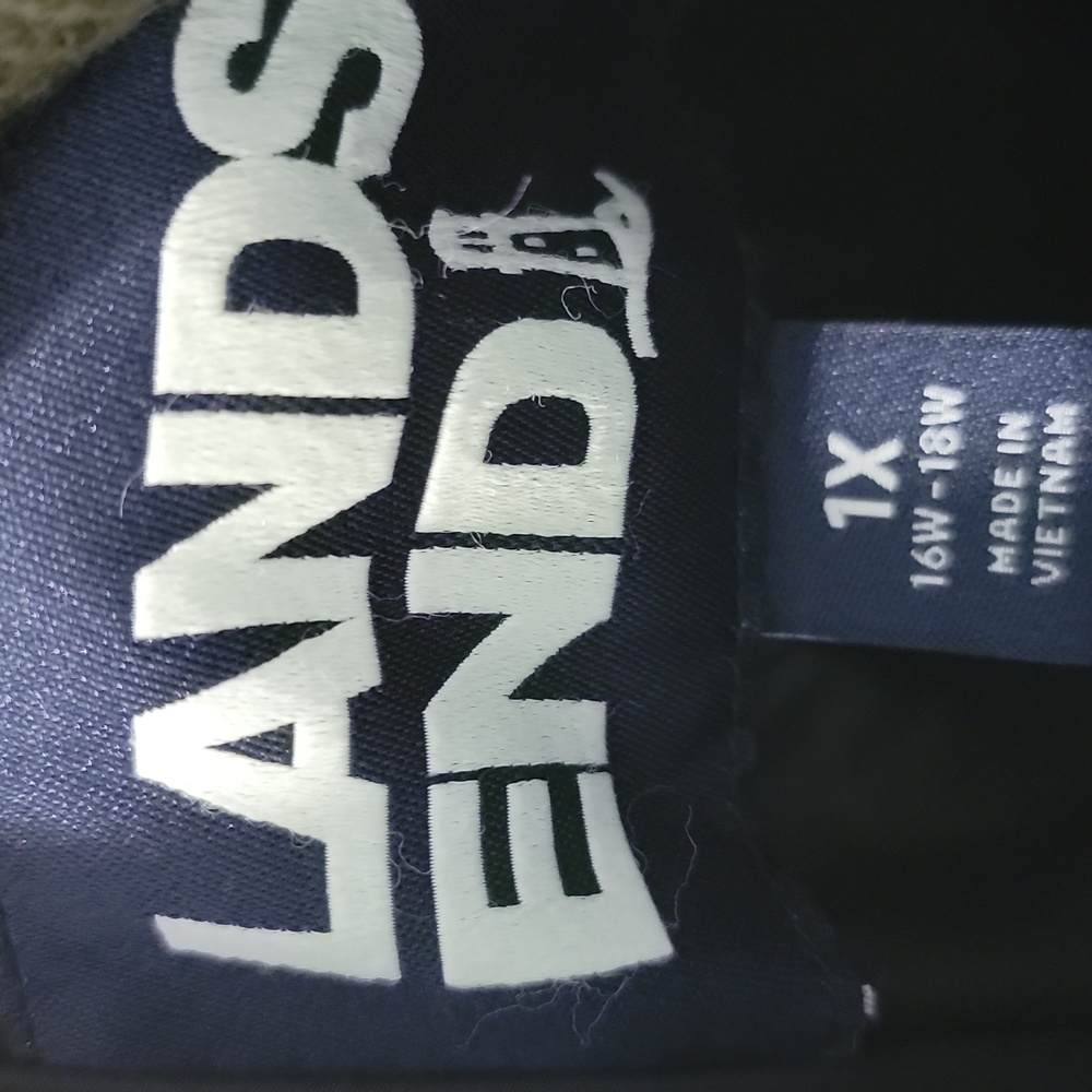 Land's End Primaloft Bomber Puffer Coat Womens Plus Size 1x - Picture 2 of 4